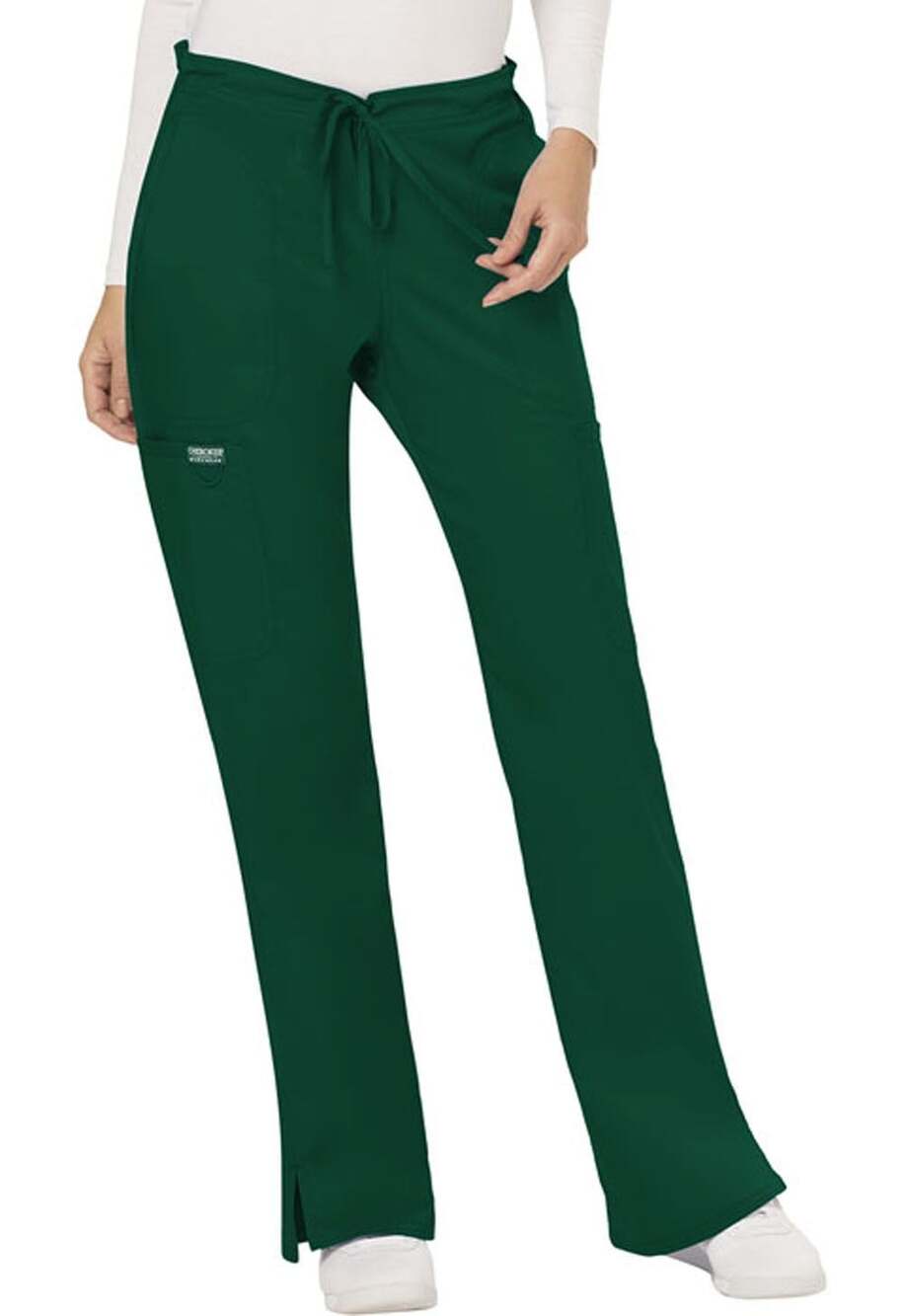 Cherokee Workwear Professionals Drawstring Cargo Scrub Pants Hntr Green,Med,Tall